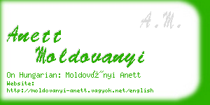 anett moldovanyi business card